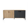Hanah Home Neva 4001 Consola Roble Zafiro y Antracita